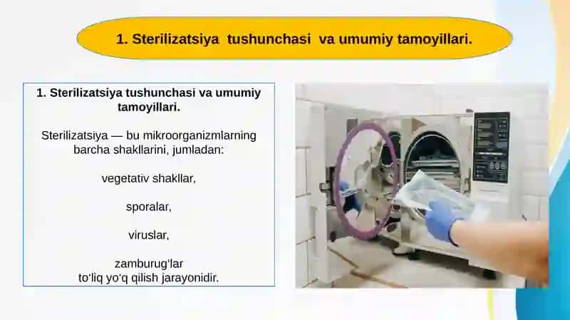 Tibbiyotda zamonaviy sterilizatsiya usullari 2