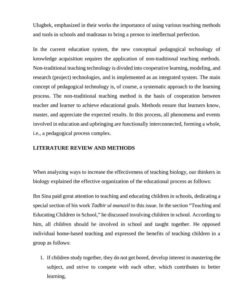 New Conceptual Pedagogical Technology for Teaching Biology 2