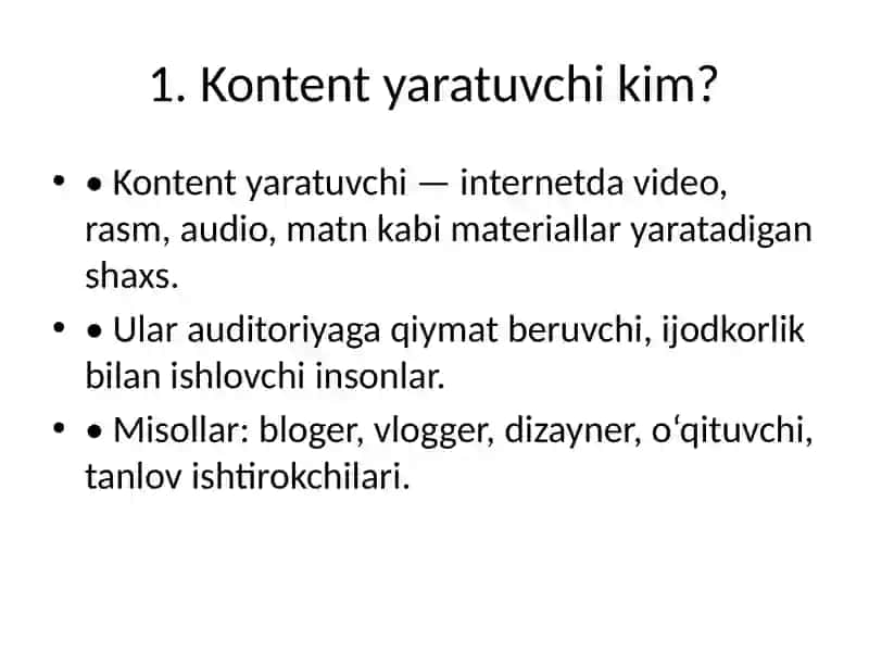 Kontent yaratuvchilar iqtisodiyoti 2