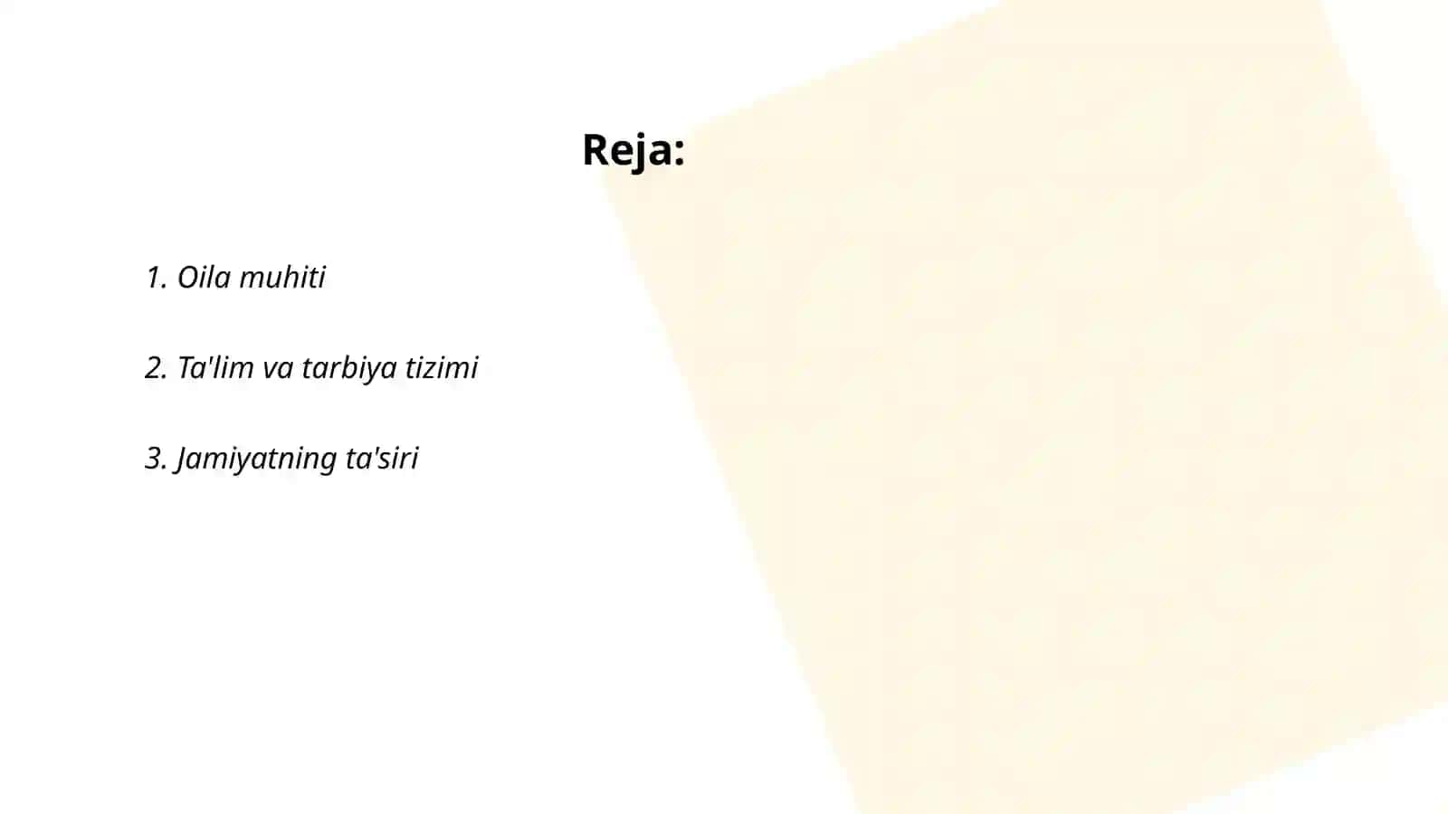 Shaxs shakllanishiga taʼsir etuvchi omillar 2