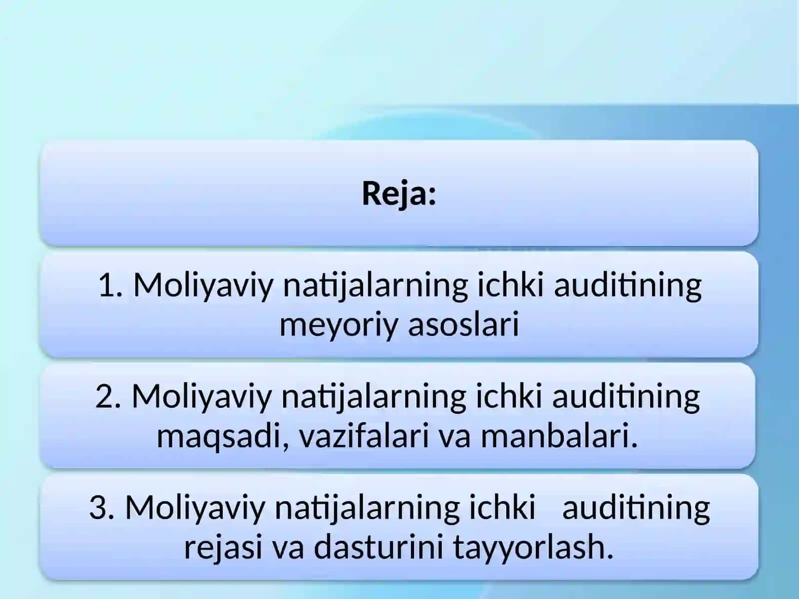 MOLIYАVIY NATIJALARNING ICHKI AUDITI 2