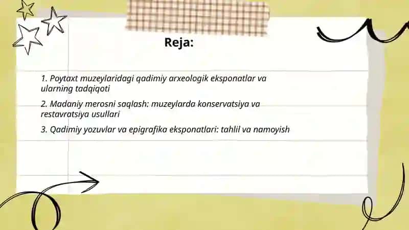 Poytaxt muzeylarida qadimiy madaniyat va fan 2