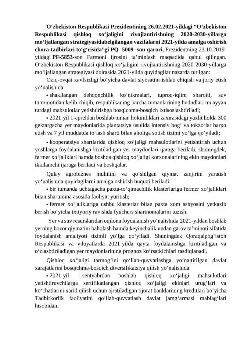 Qishloq xo‘jaligini hududiy ixtisoslashuvi 2