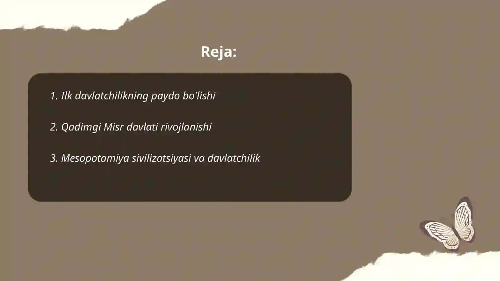 Ilk davlatlar rivojlanishining davrlashtirilishi 2