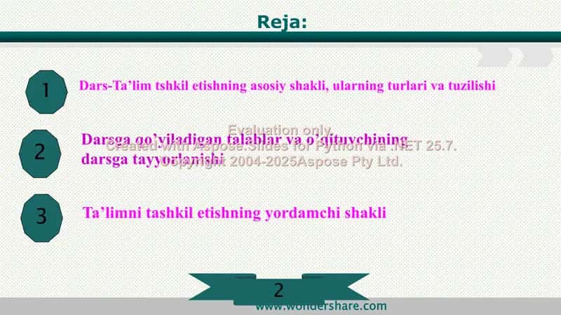 Ta’limni tashkil etish shakllari 2