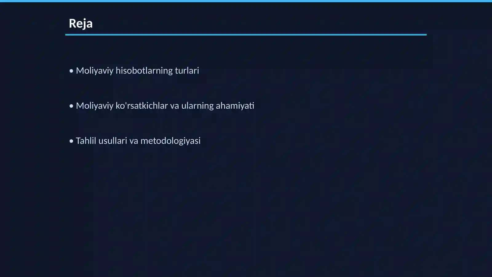 Moliyaviy natijalar tahlili 2