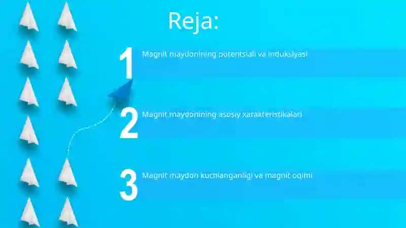Magnit maydonning harakterlovchi parametrlar 2