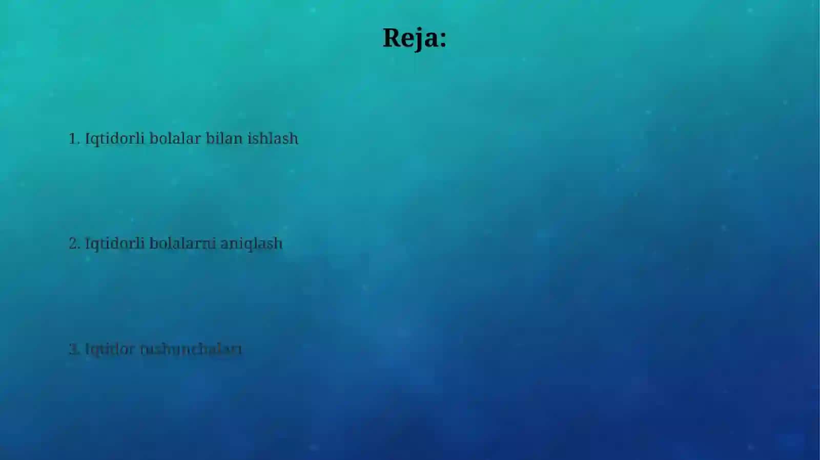 Iqtidorlilik konsepsiyalari 2