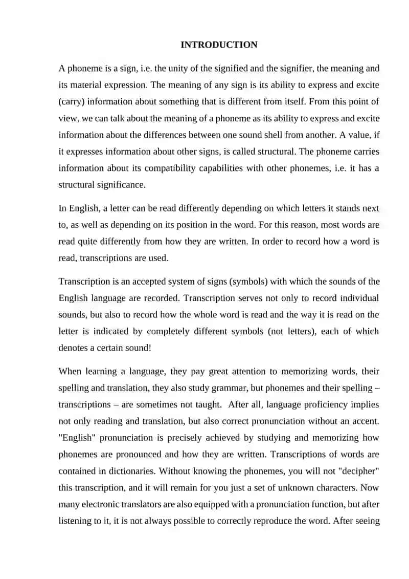 The phoneme and its aspects 2