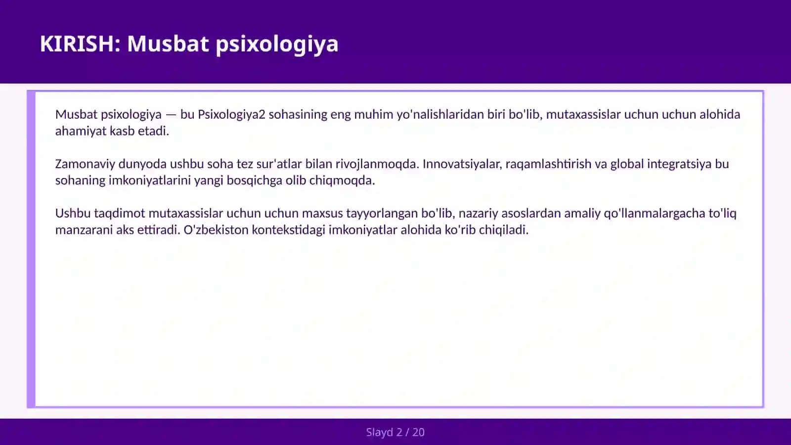 MUSBAT PSIXOLOGIYA 2