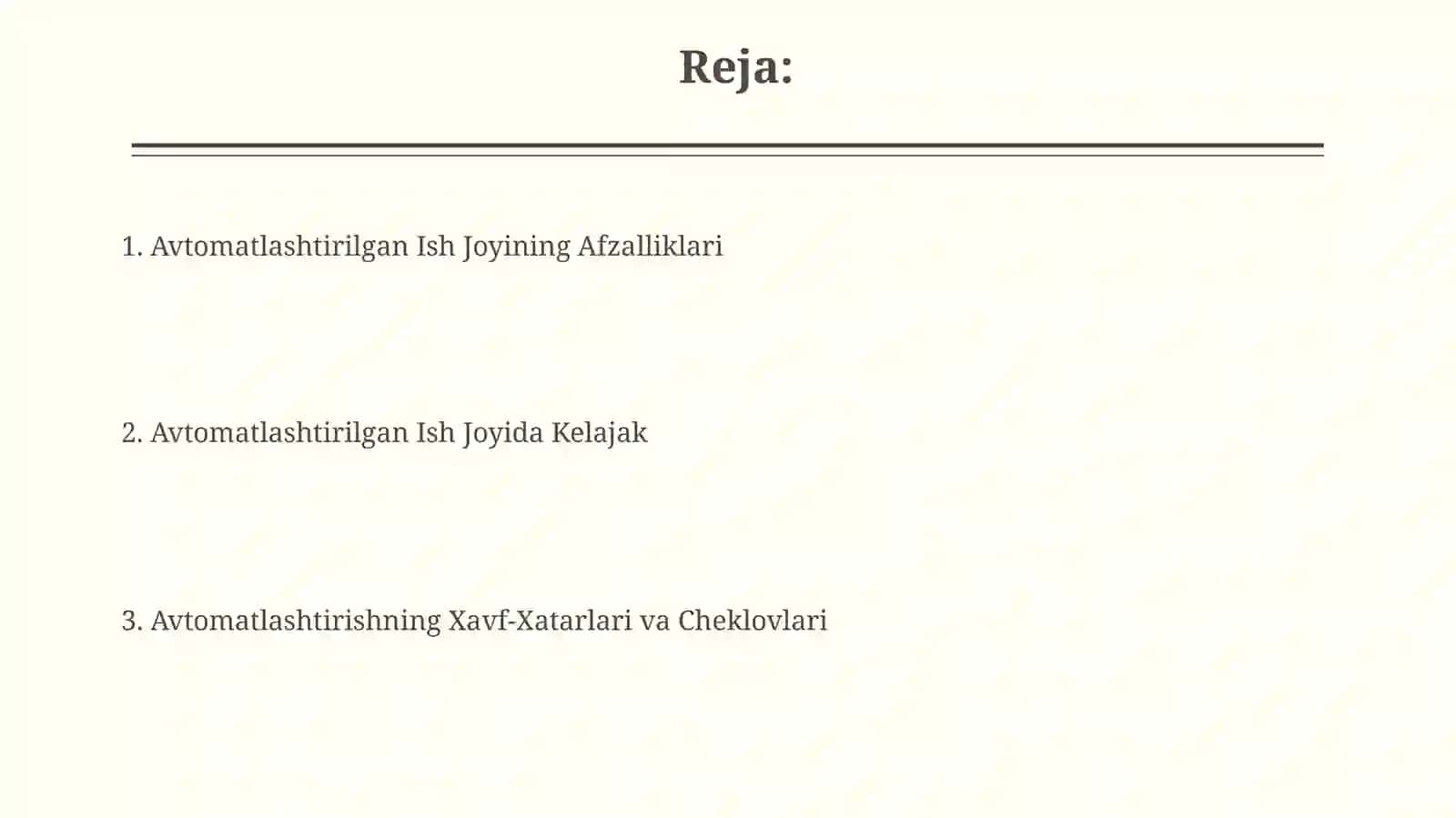 Avtomatlashtirilgan ish joyi 2