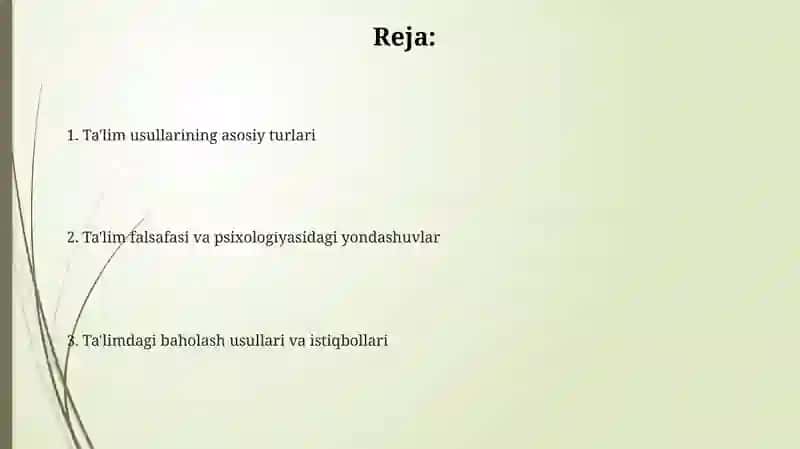 Tarbiya metodlarining turlari 2