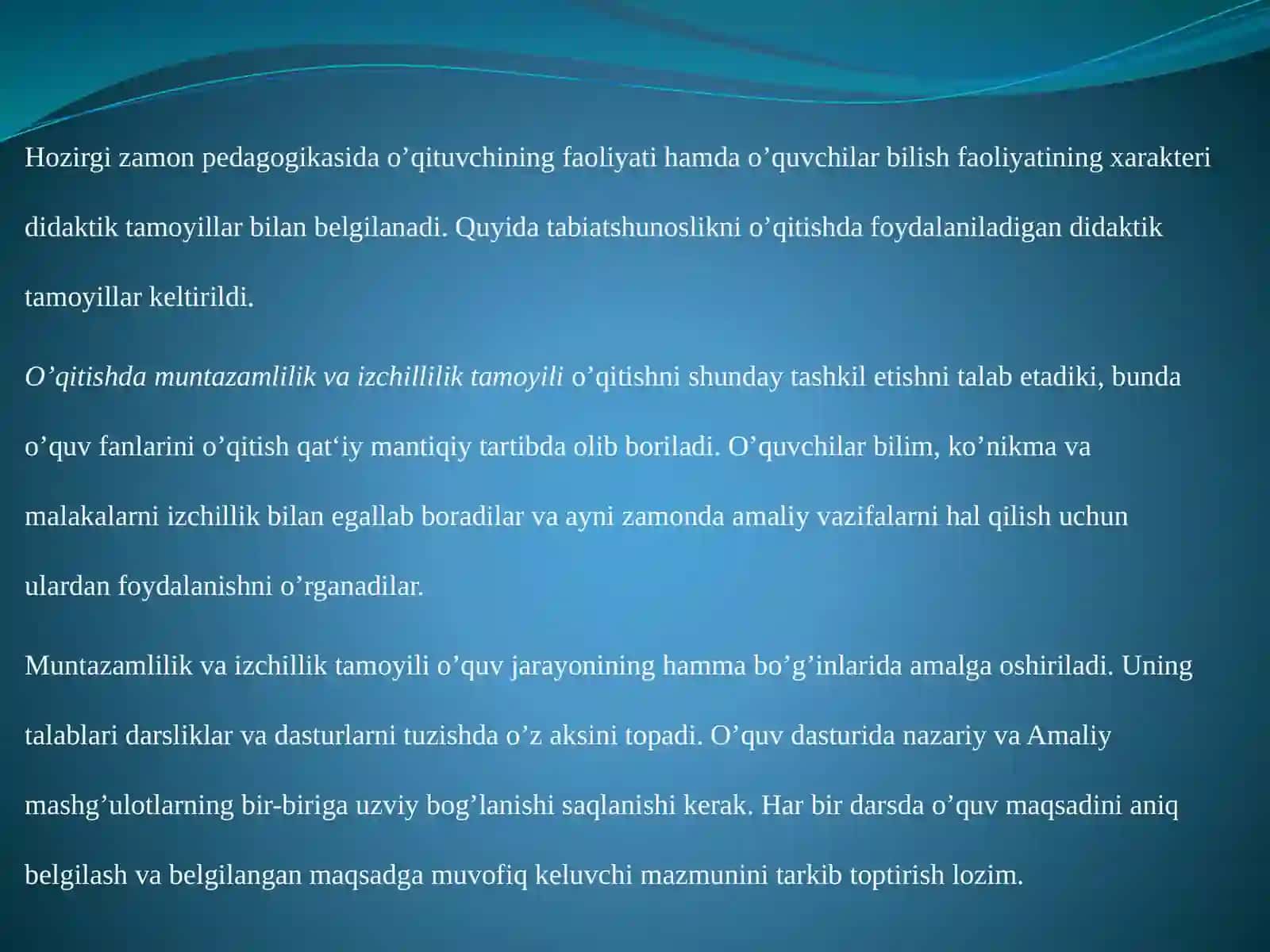 Tabiatshunoslikning Didaktika Tamojlar 2