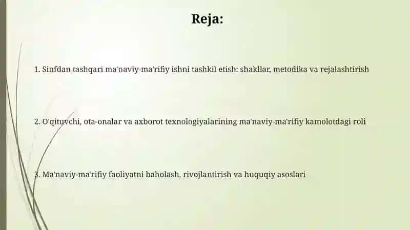 Ma'naviy-ma'rifiy ishlar 2