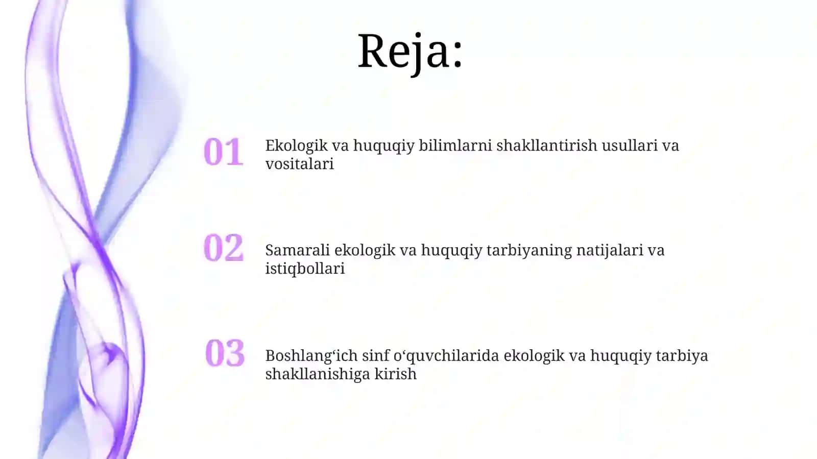Ekologik va Huquqiy Tarbiya 2