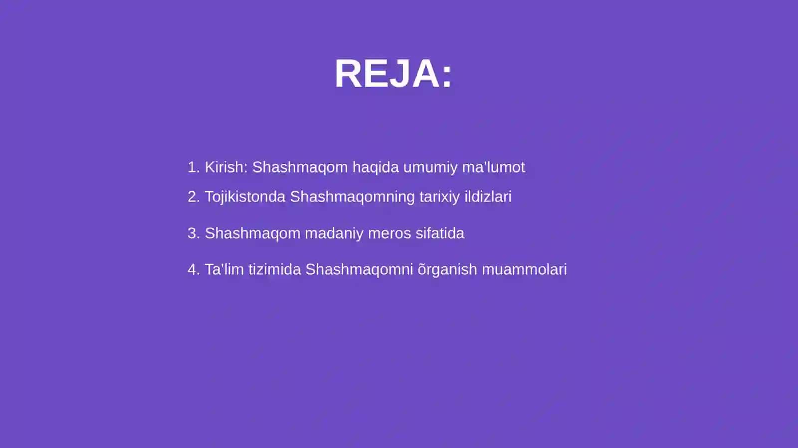 Tojikistonda Shashmaqom õrganish masalalari 2
