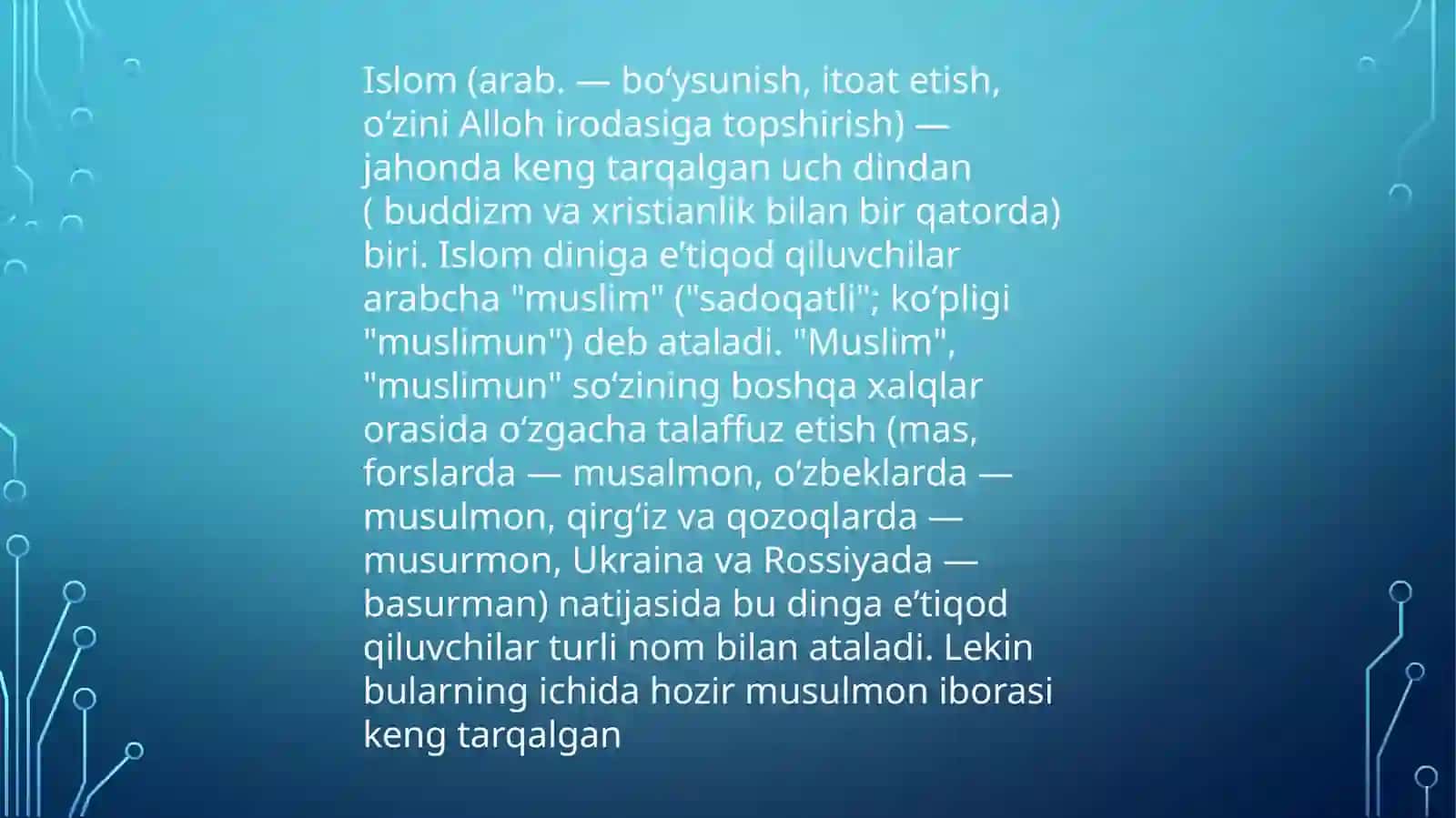 Islom dini ta’limoti 2