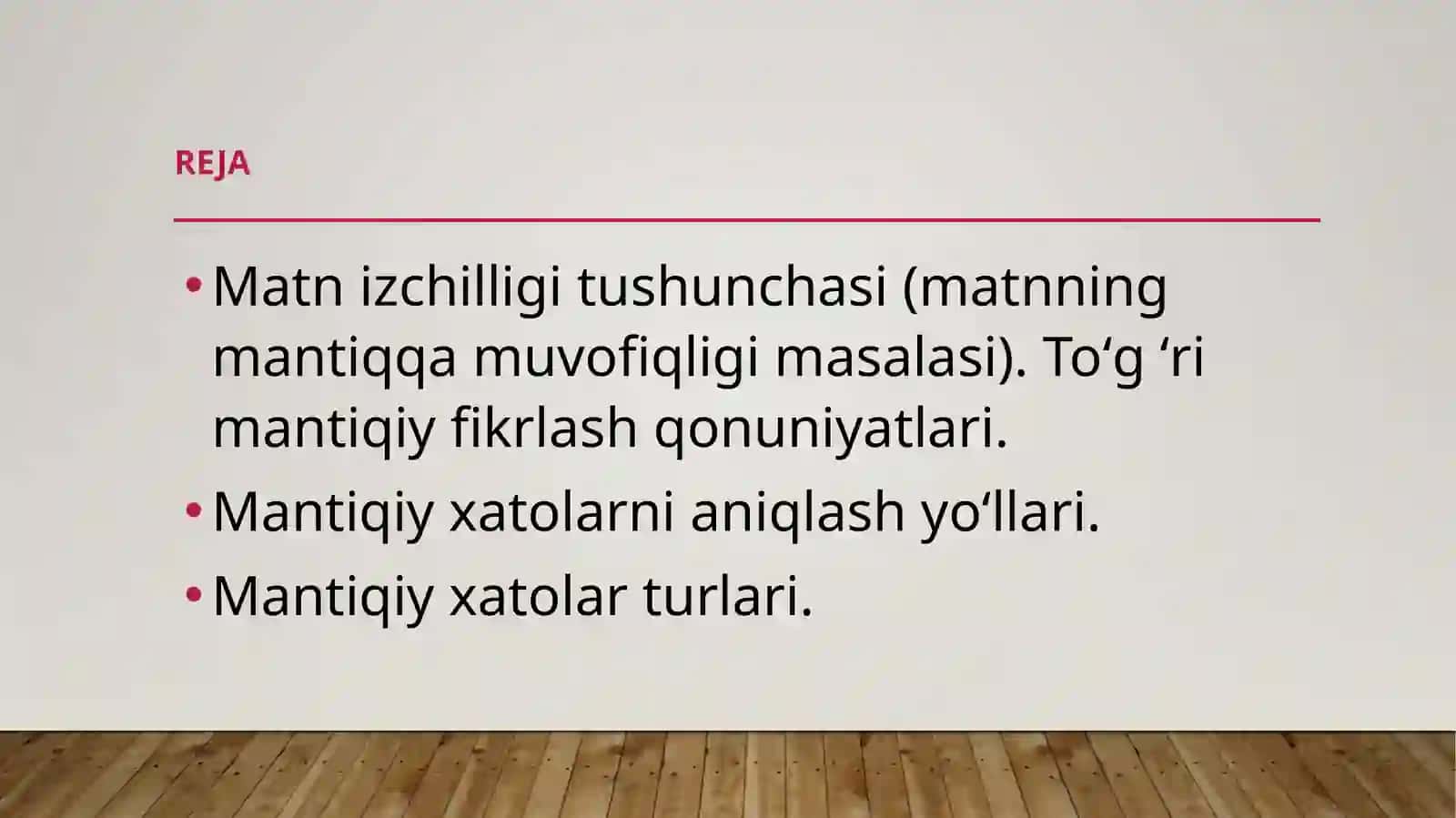 Matnni tahrirlashning mantiqiy asoslari 2