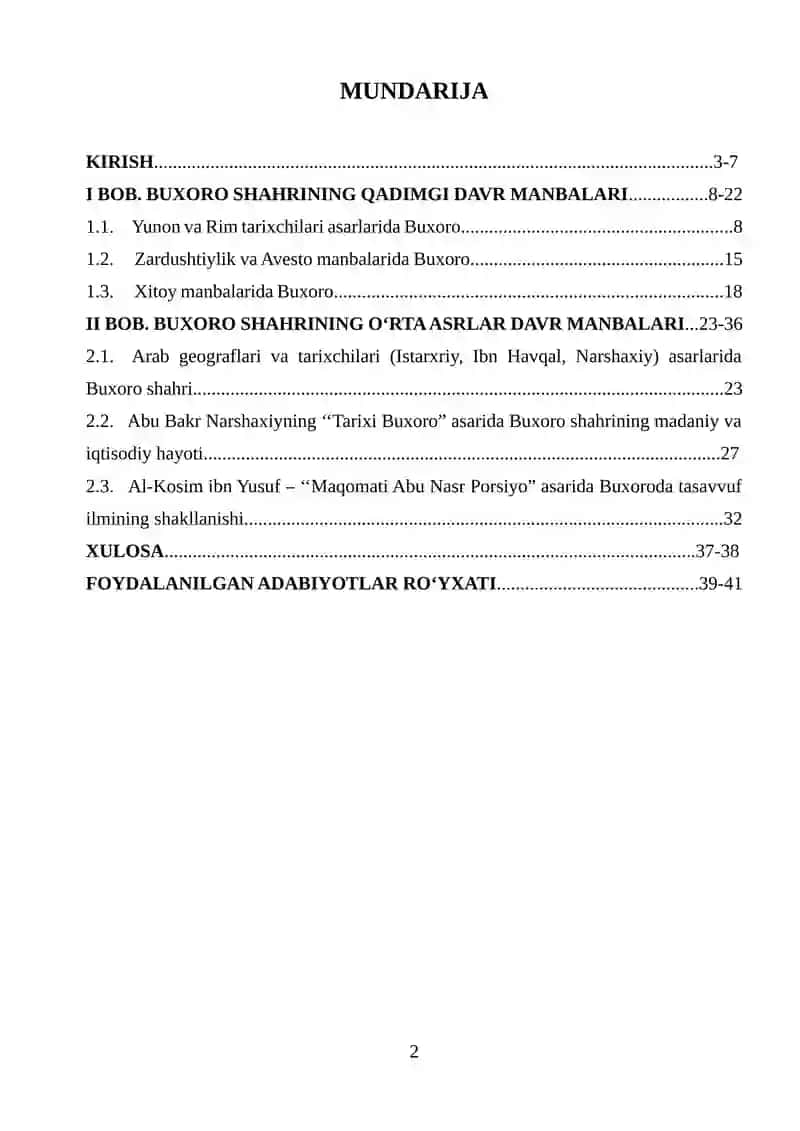 Buxoro shahri tarixiy manbalarda aks etilishi 2