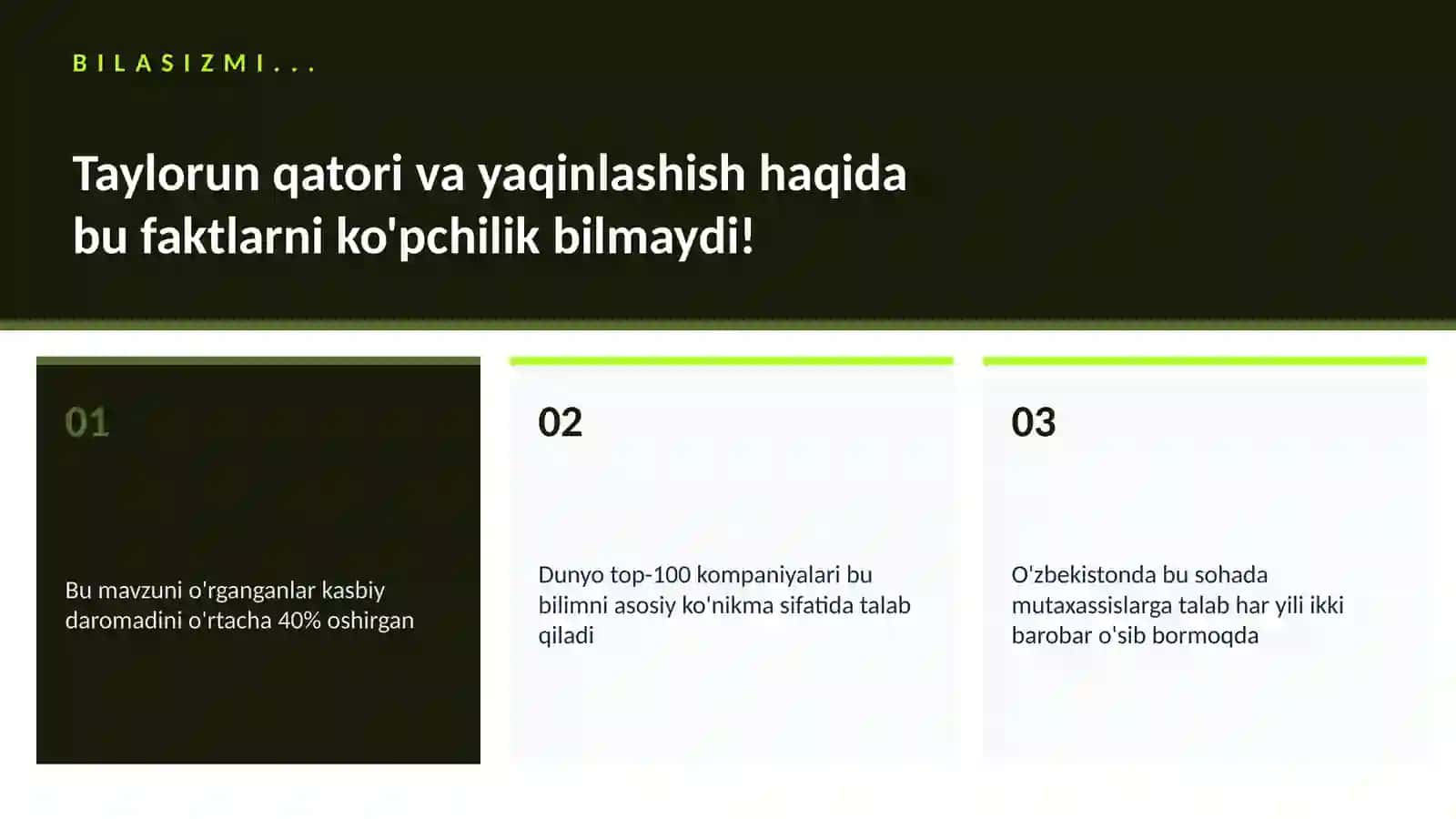MATEMATIKA — UY VAZIFALARI 2