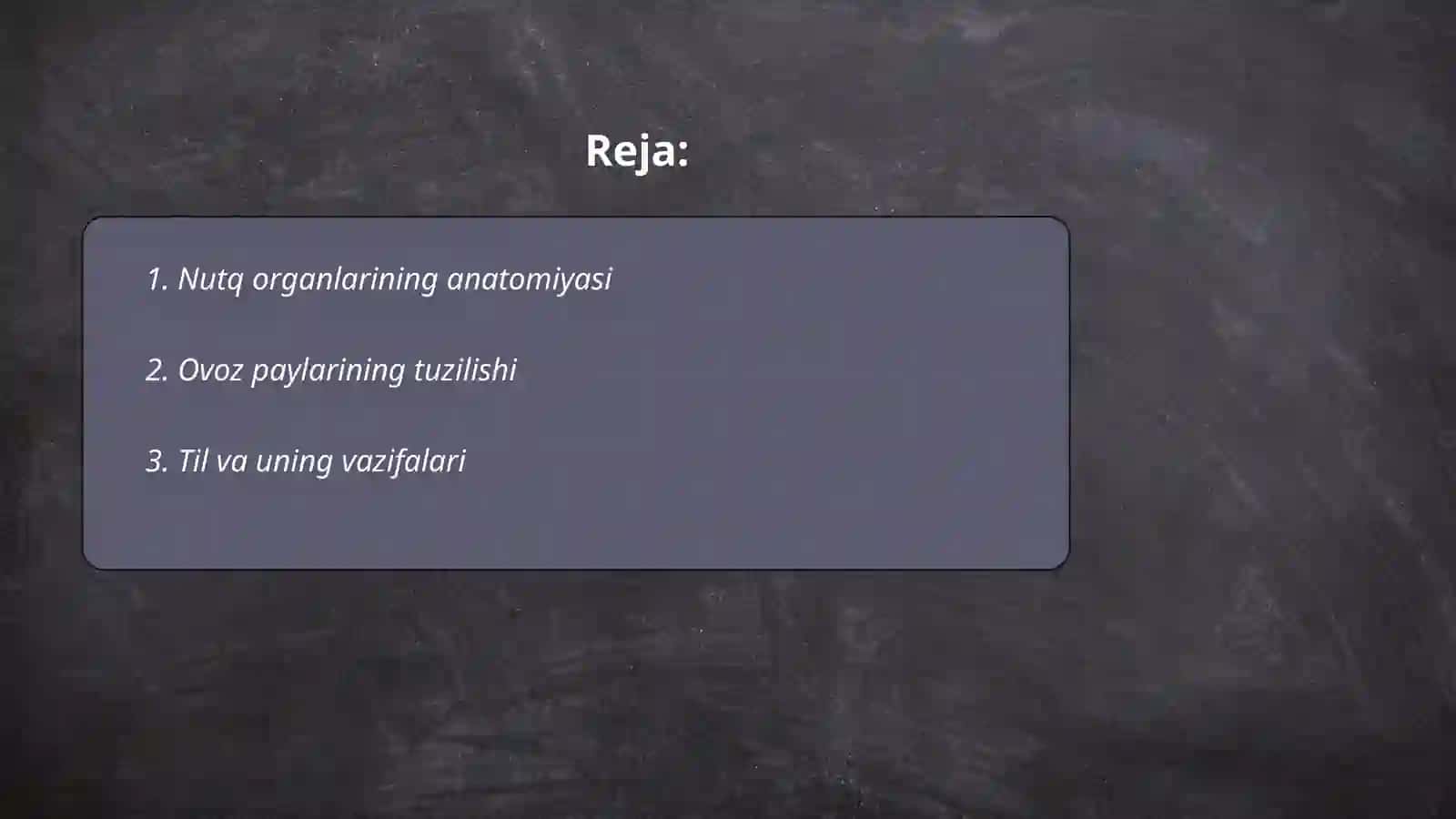Nutq organlari va ularning vazifalari 2