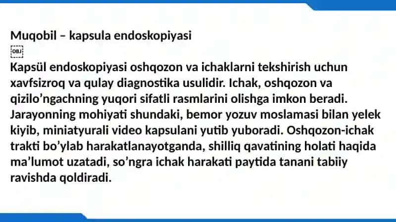 Muqobil – kapsula endoskopiyasi 2