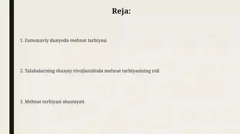 Mehnat Tarbiyasi 2