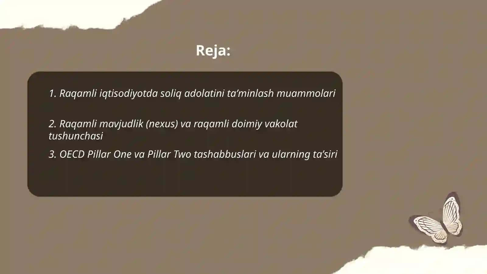 Raqamli soliq siyosati va transchegaraviy soliqlar 2