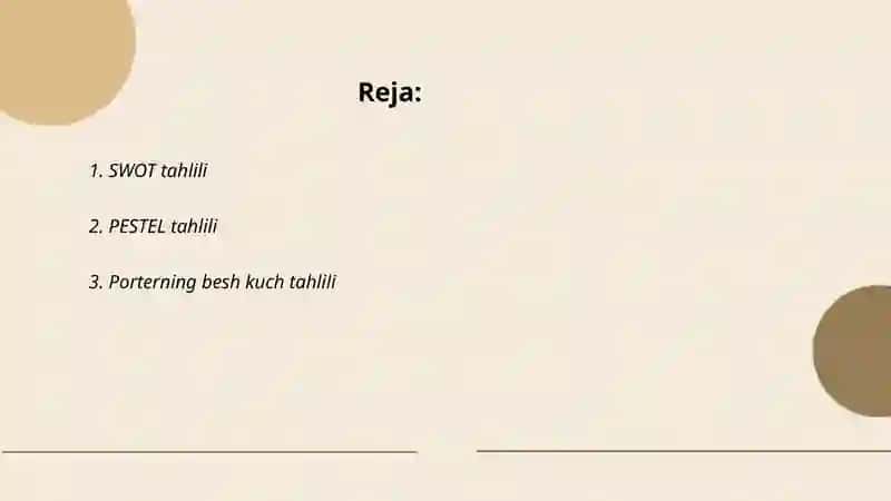 Marketing tahlili usulari 2