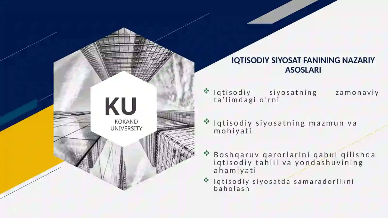 IQTISODIY SIYOSAT 2