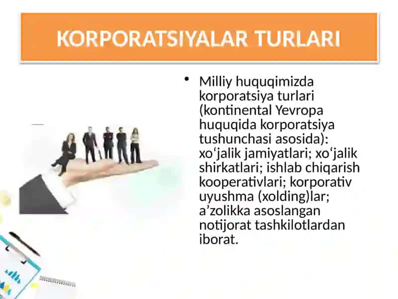 KORPORATSIYALAR TURLARI 2