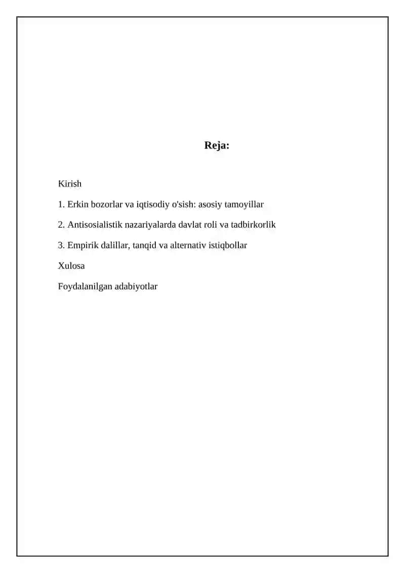 Iqtisodiy o'sish: asosiy tamoyillar 2