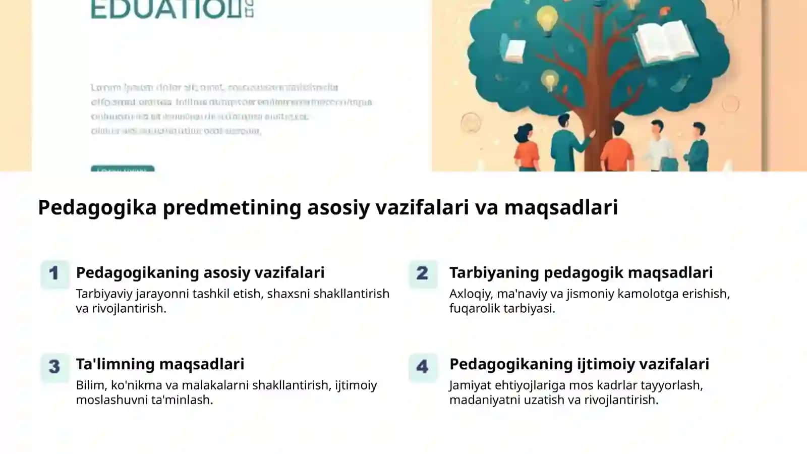Pedagogika fanining predmeti va vazifalari 2