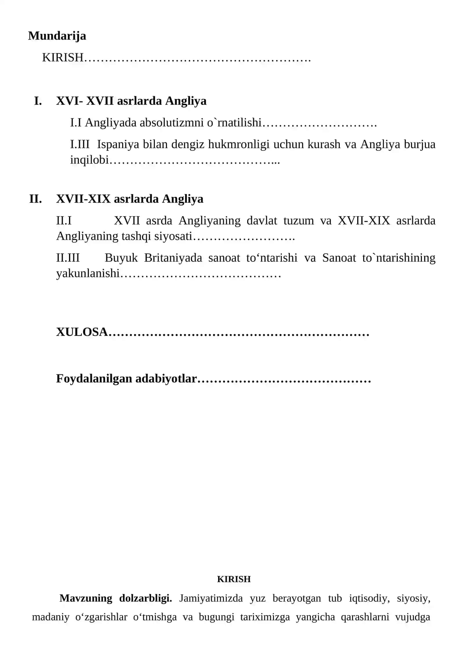 XVII – XIX asrlarda Angliyada siyosiy harakatlar 2
