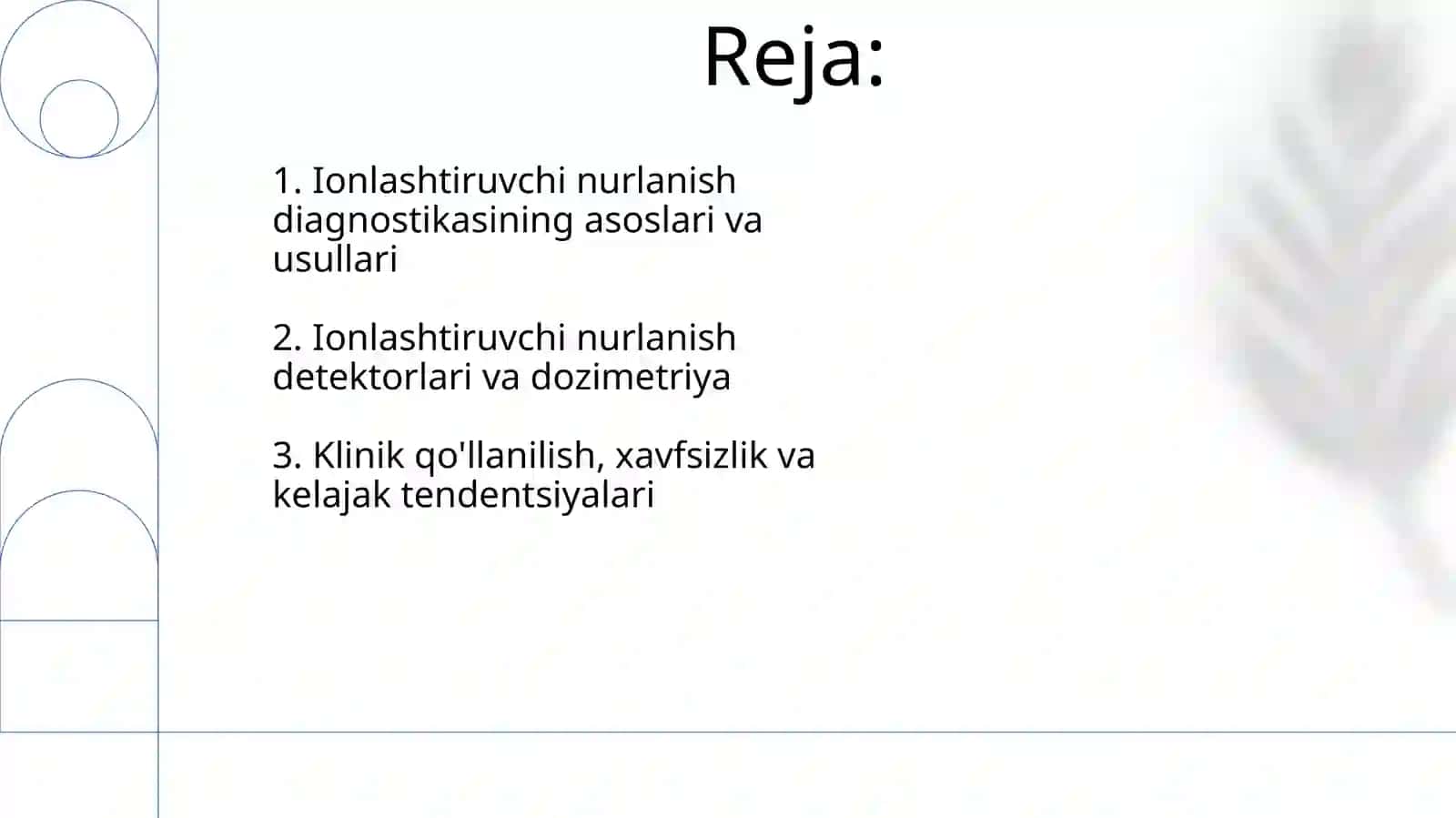 Ionlashtiruvchi nur diagnostika usullari 2
