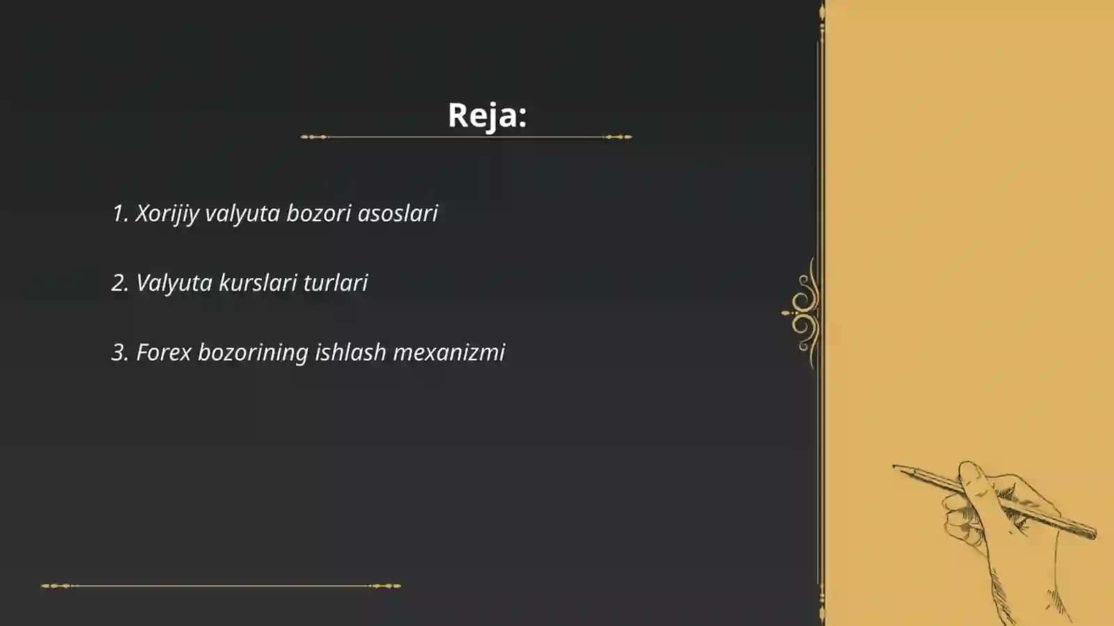Xorijiy valyuta bozorlari 2