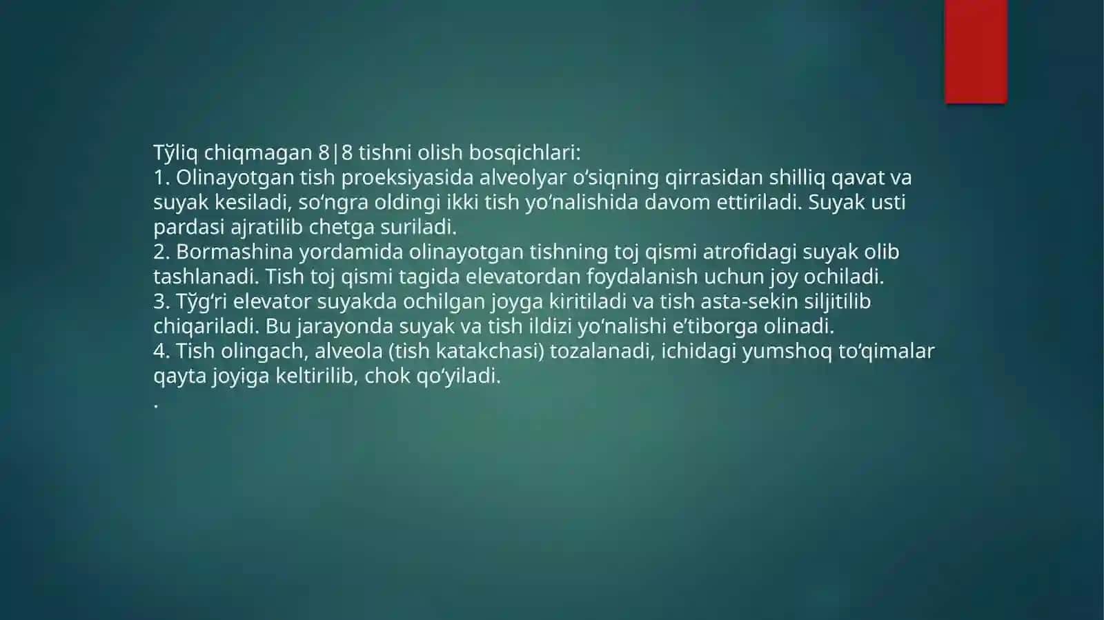 Aql tish chiqishi qiyinlashuvi 2