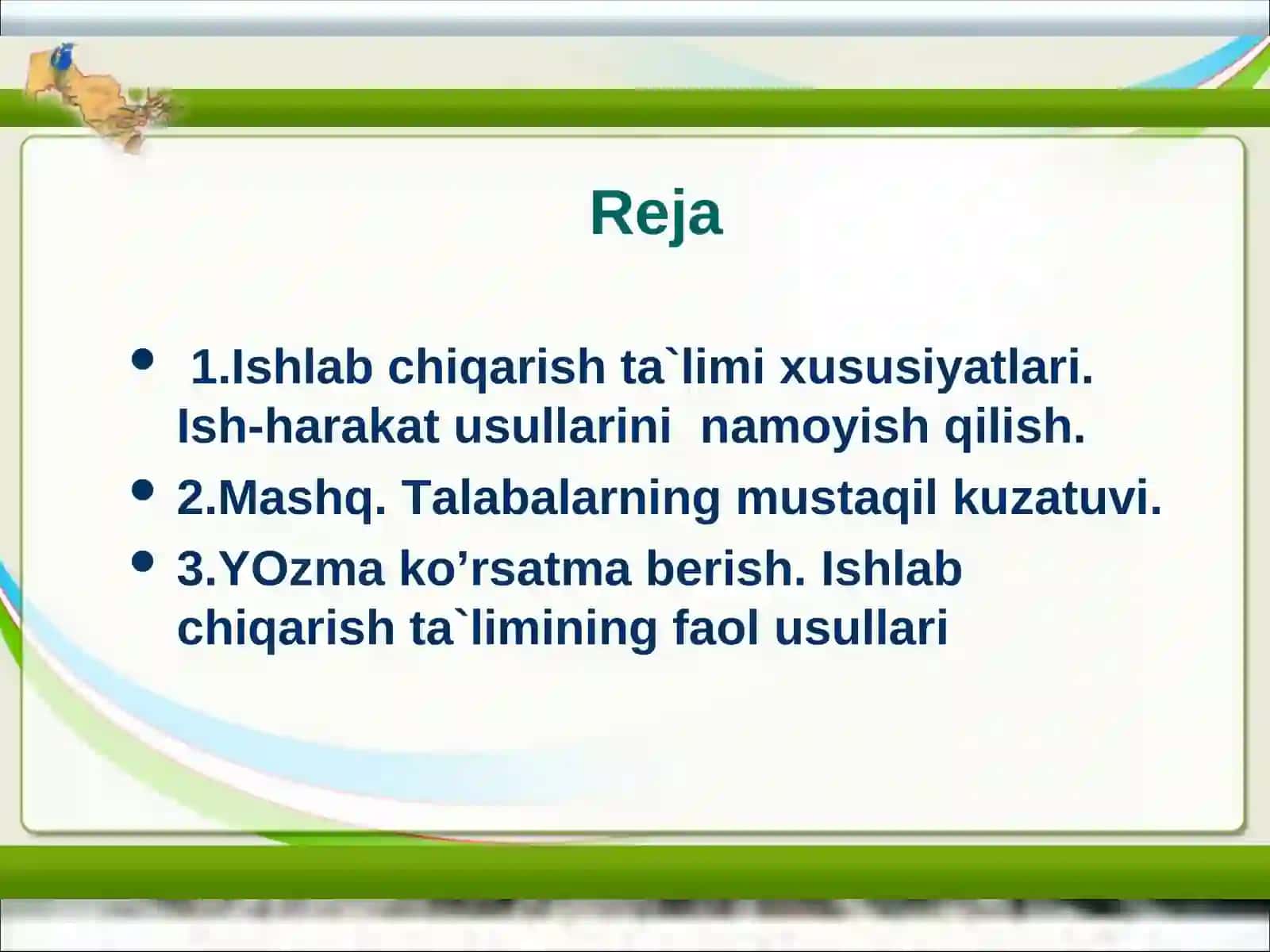 Ishlab chiqarish ta`lim metodlari strukturasi 2