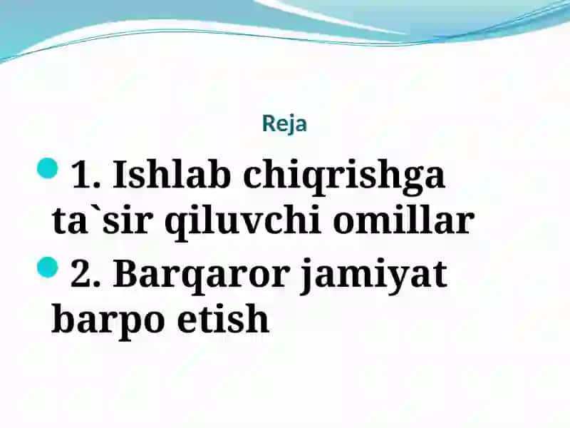O`SISHNING SEKINLASHISH SABABLARI 2