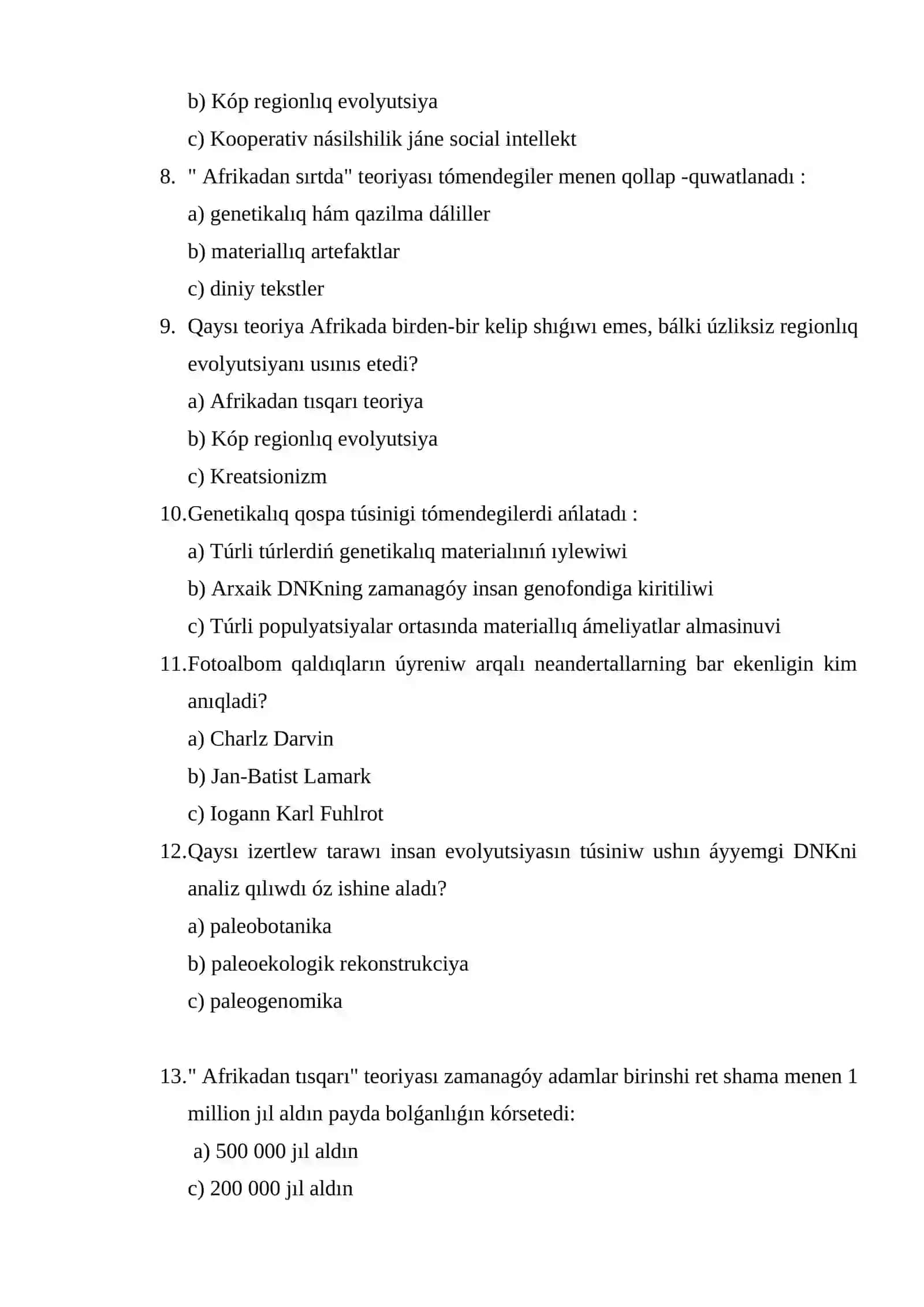 Evolyutsiya teoriyasi 2