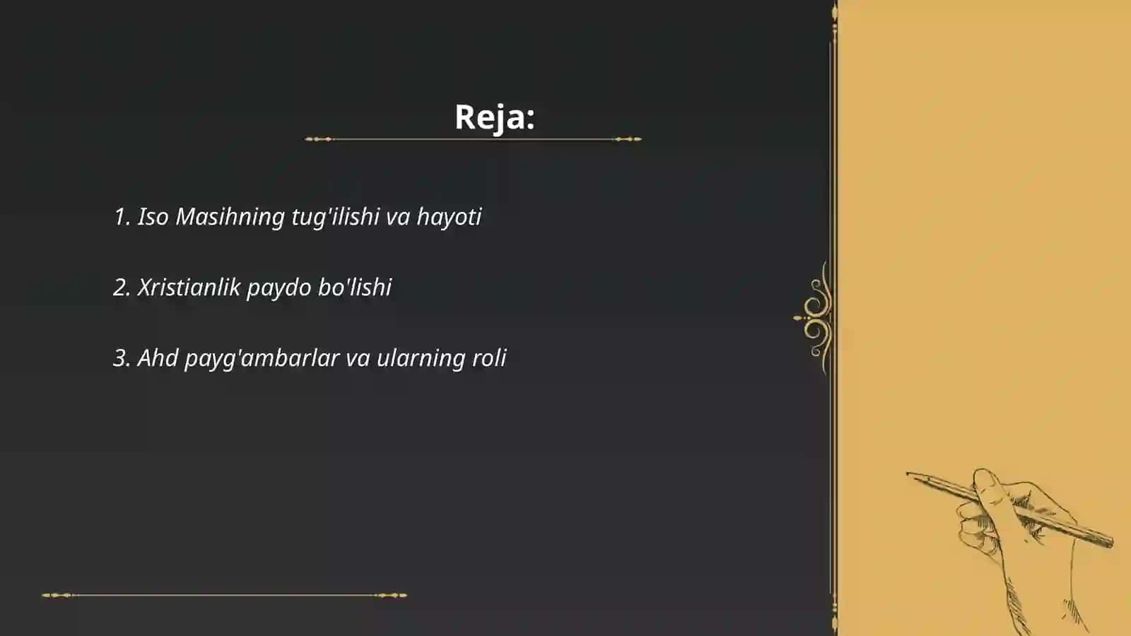Xristian dini tarixi va asosiy g'oyalari 2