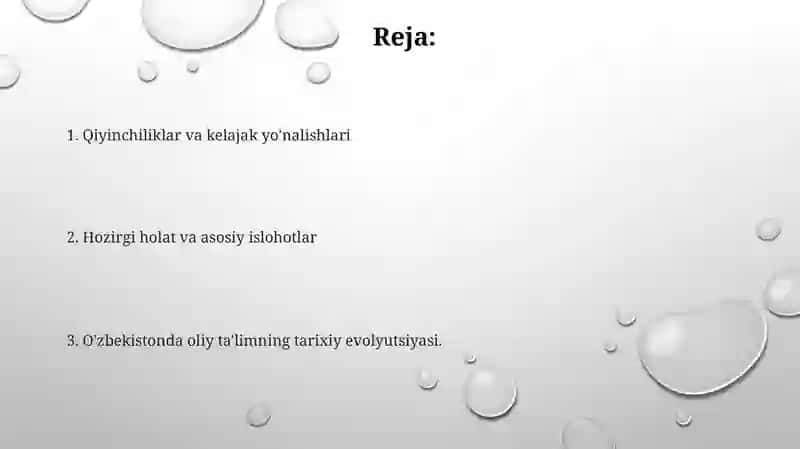 Oliy taʼlim tizimi ravnaqi 2