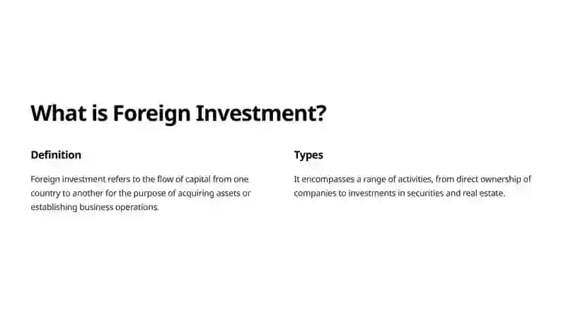 What is Foreign Investment? 2
