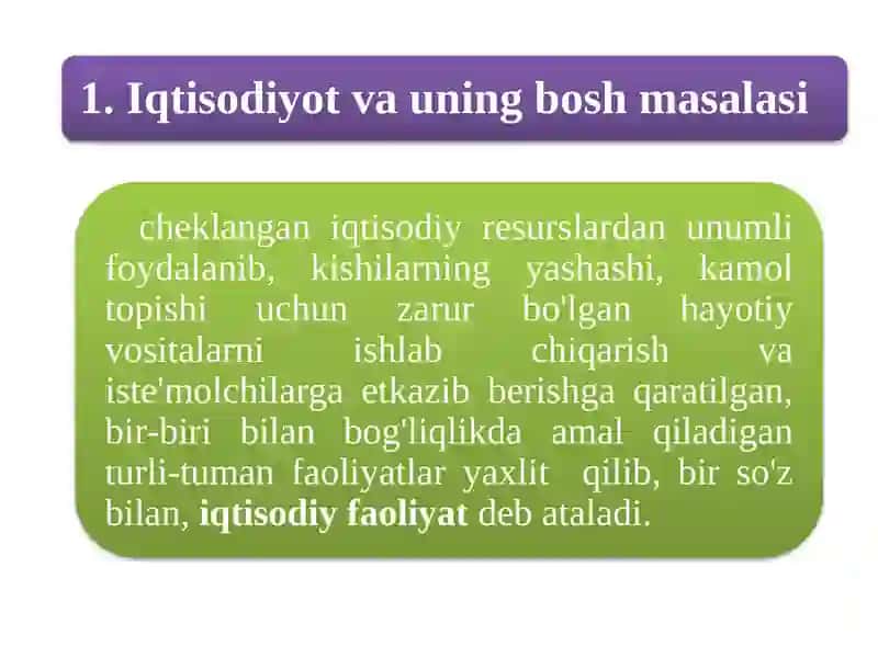 Iqtisodiyot 2