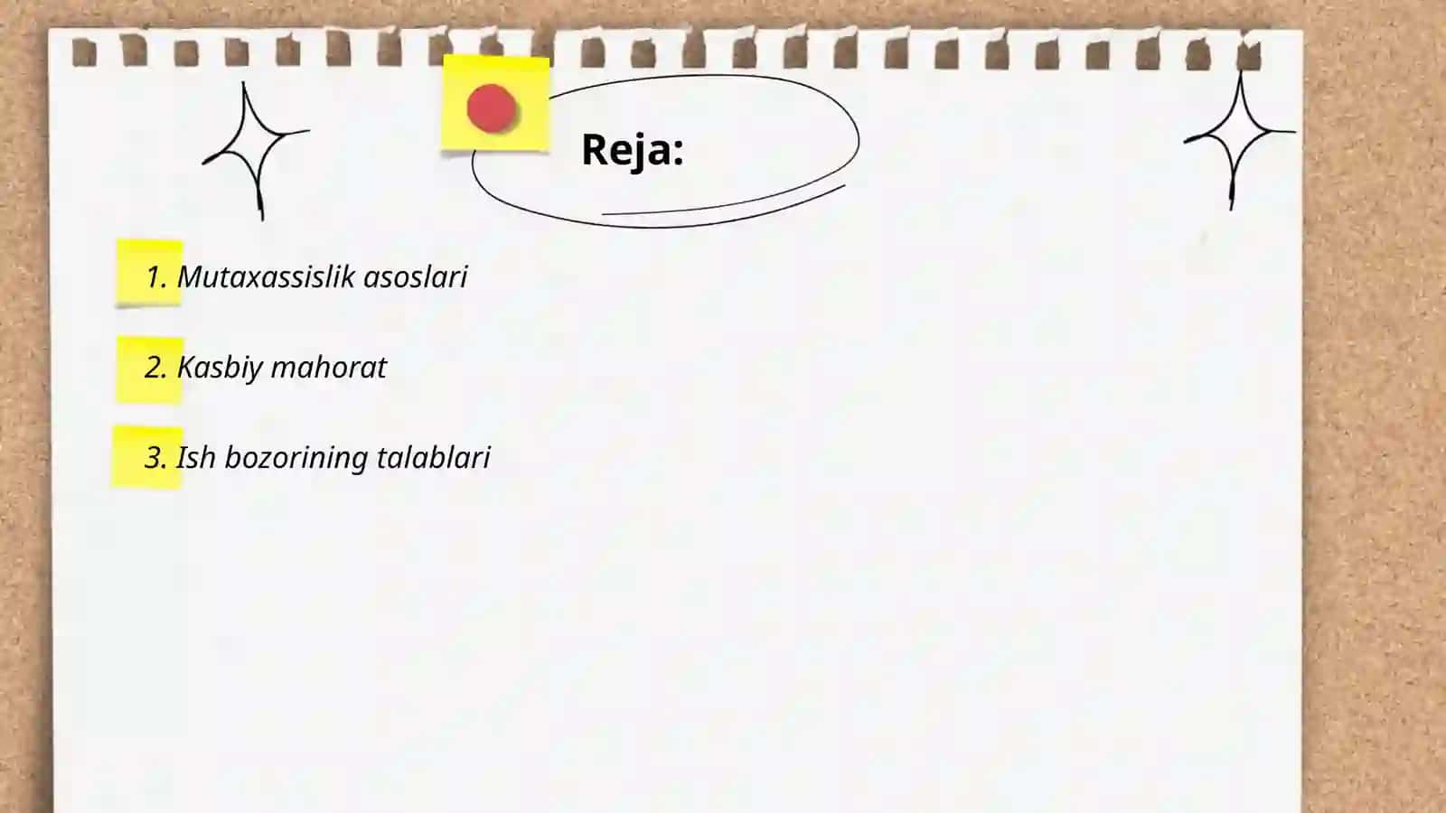 Mutaxassislikka kirish fan sifatida 2