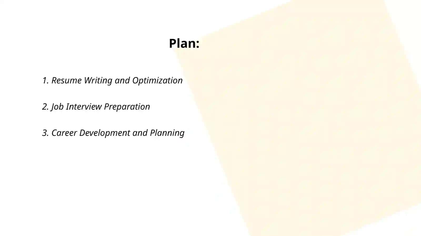 Resume Writing and Optimization 2
