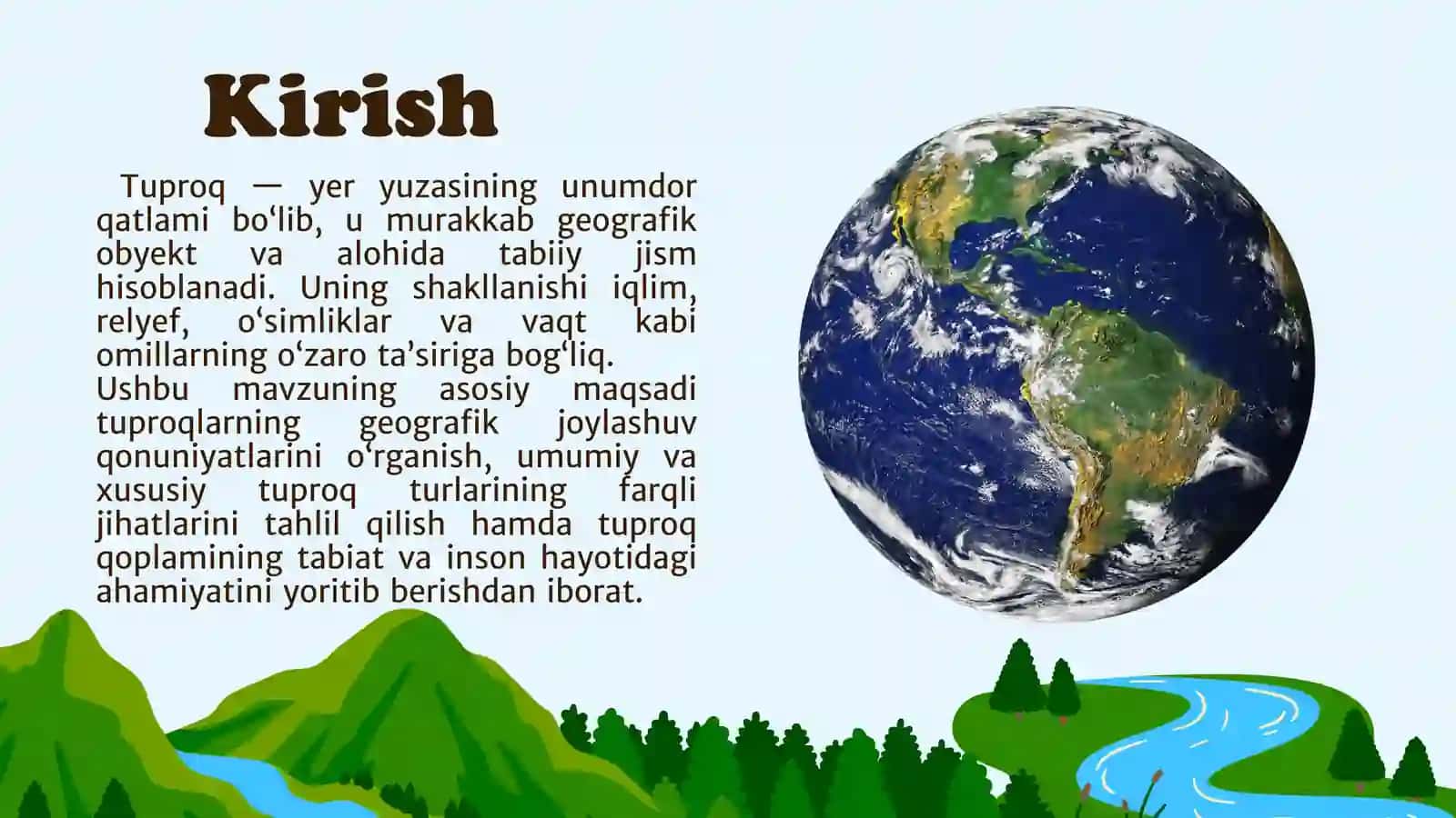 Tuproqlar haqida umumiy tushuncha 2
