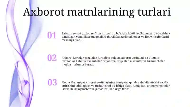 Axborot Matnlar Bilan Va Media Madaniyat 2