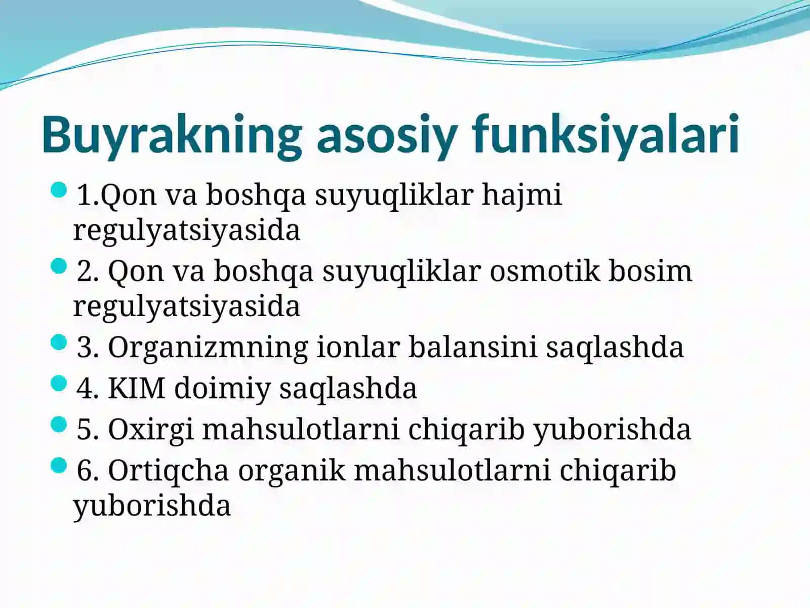 BUYRAKLAR PATOFIZIOLOGIYASI 2