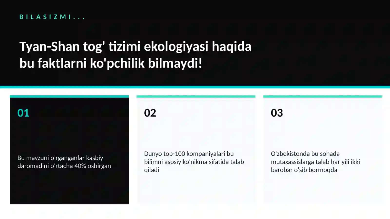 Tyan-Shan tog' tizimi ekologiyasi 2